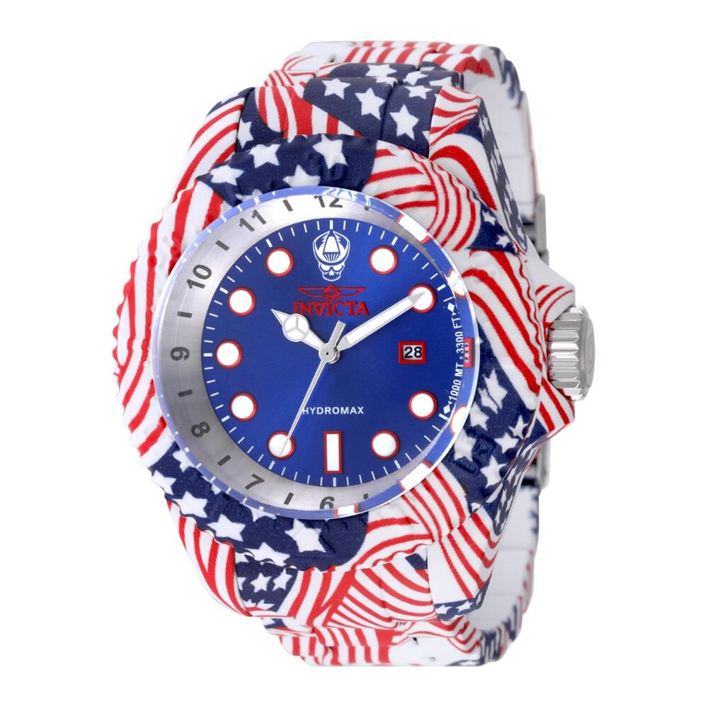 Invicta Hydromax Men's Watch 52mm RWB Super America Aqua Plating! NEW